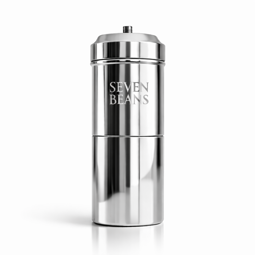 South Indian Coffee Filter (Stainless Steel) – Traditional Decoction Maker | Strong Filter Coffee at Home (250 ml / 2–4 Cups)