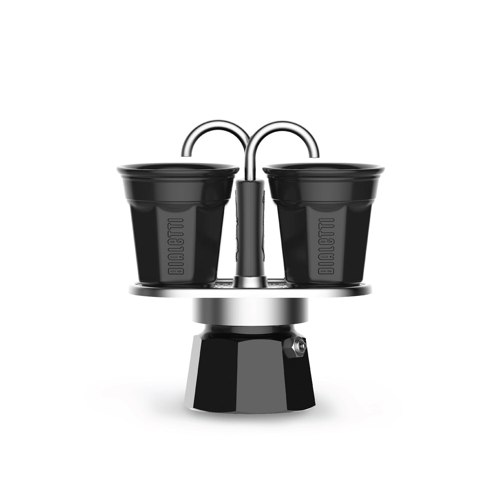 Bialetti Mini Express black moka set for 2 cups (90 ml) – Bohnenfee