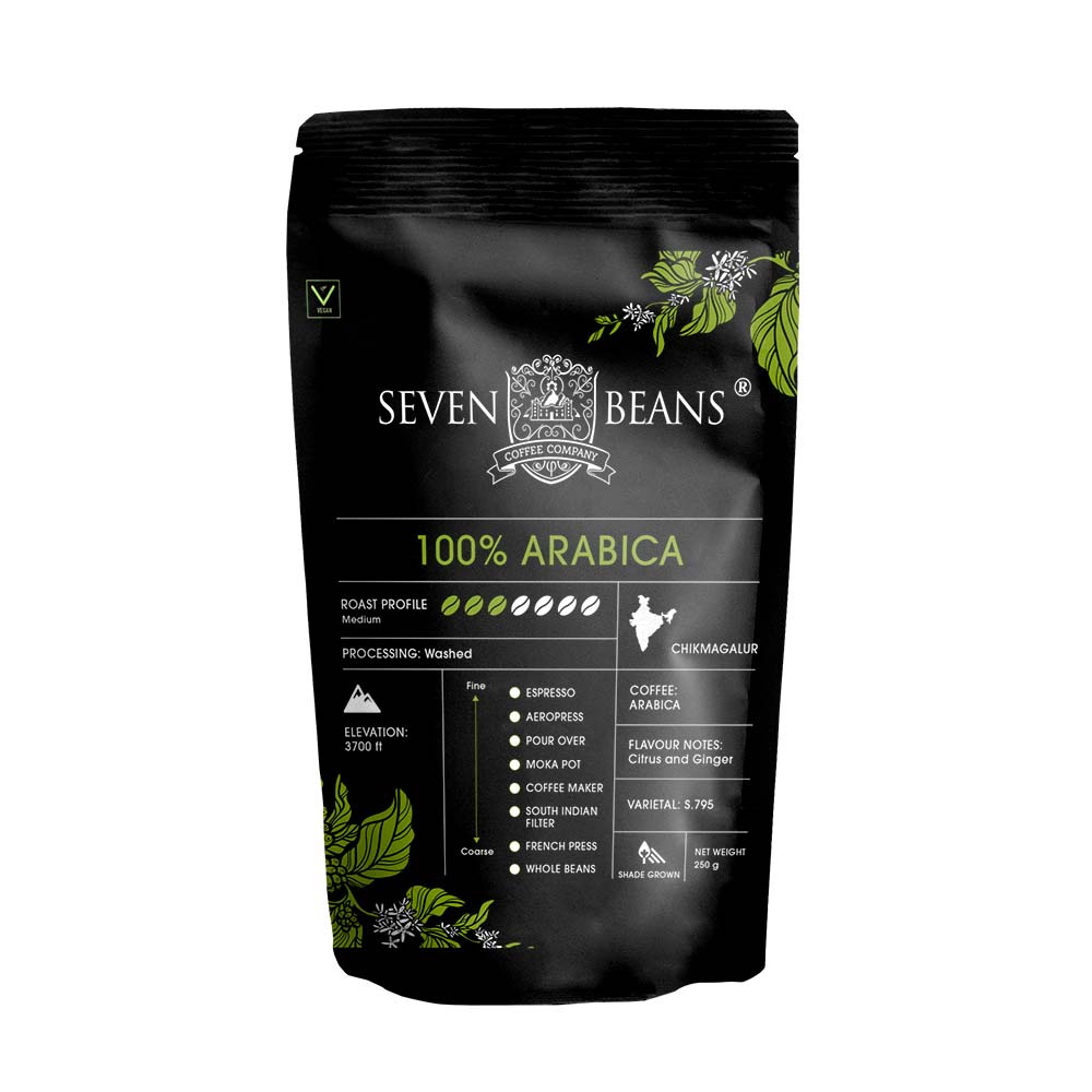 Arabica | AAA Single Origin Chikmagalur Coffee | Italian Artisan Roast |