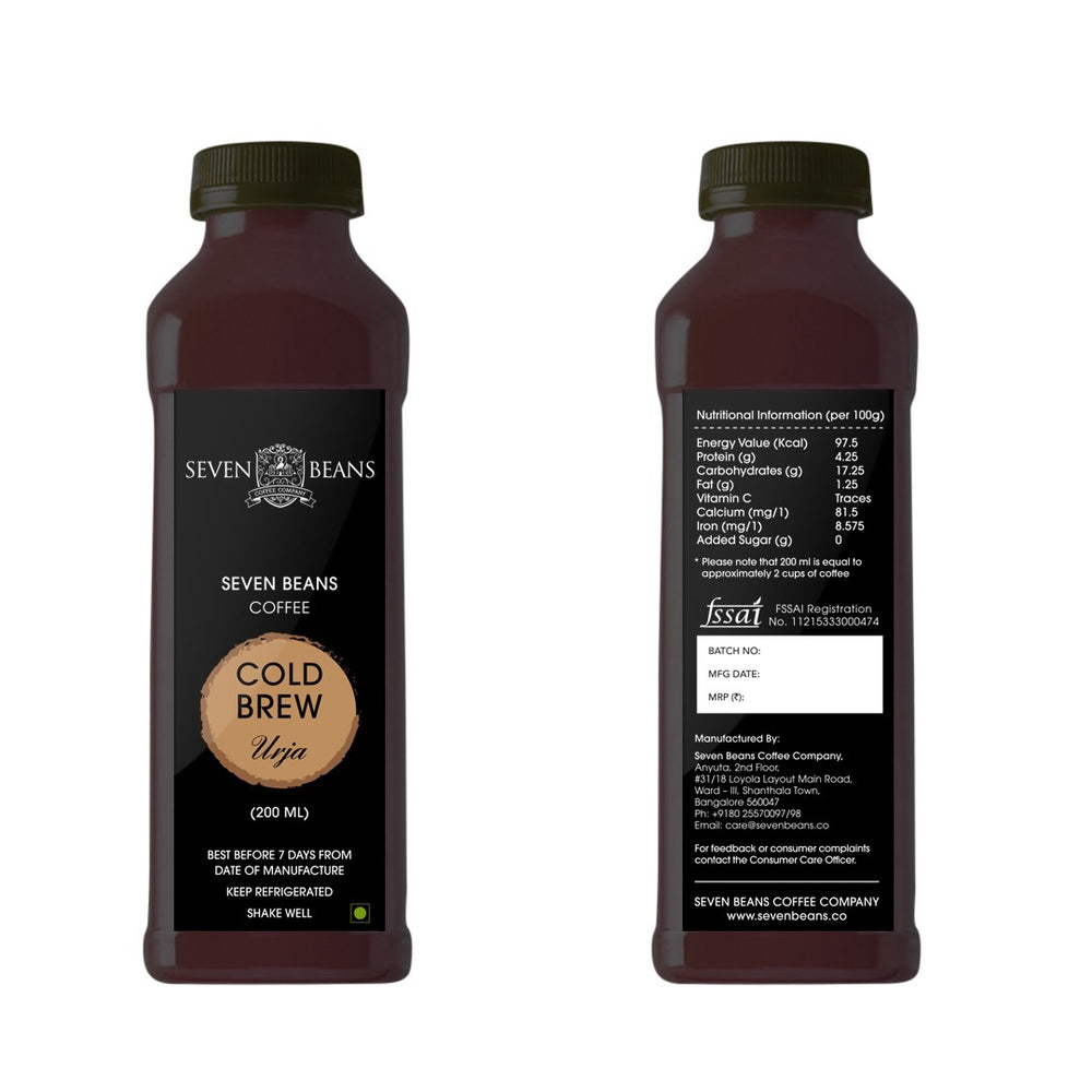 
                
                    Load image into Gallery viewer, Urja - Cold Brew (Currently delivering within Bangalore only)
                
            